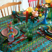 Marble Rainbow Wave Tablecloth